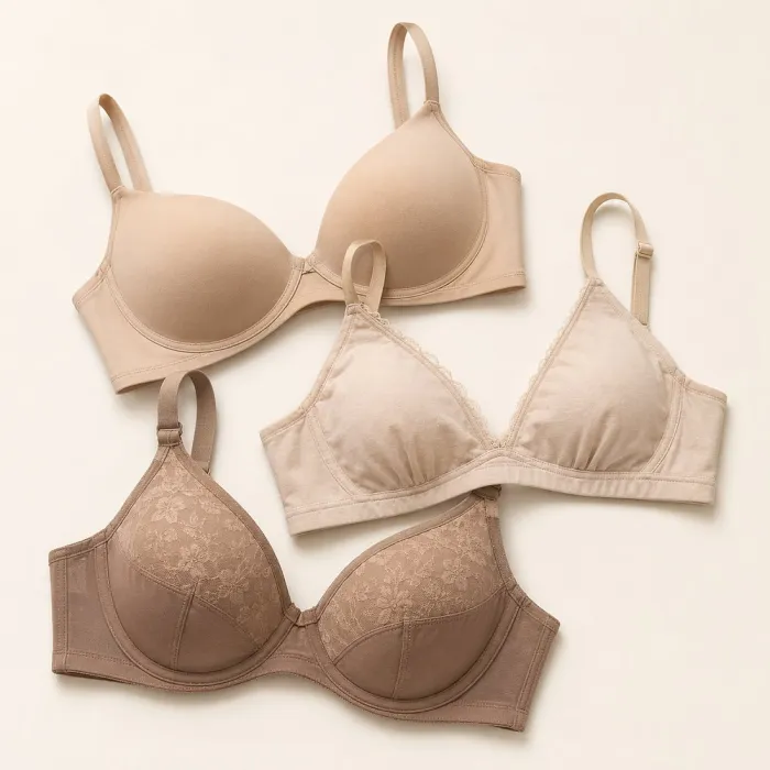 Wholesale bras manufactured by NuedWears — padded, non-padded, wired and sports