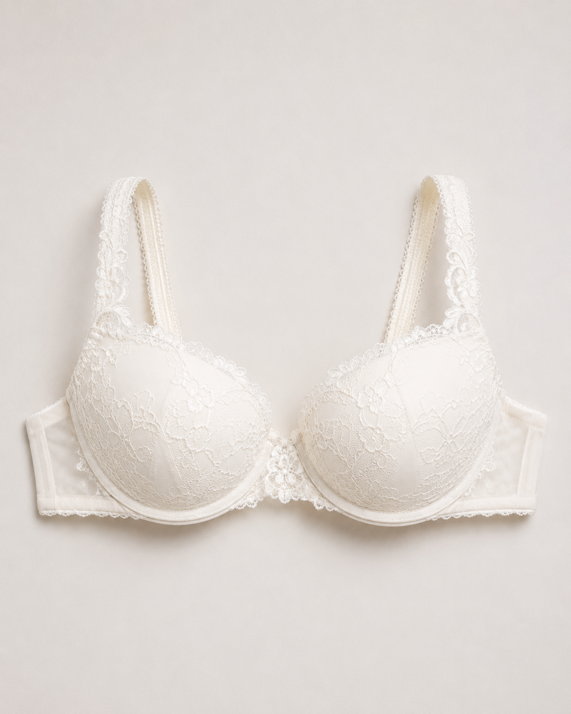 Lace bridal bra manufactured by NuedWears for lingerie retailers