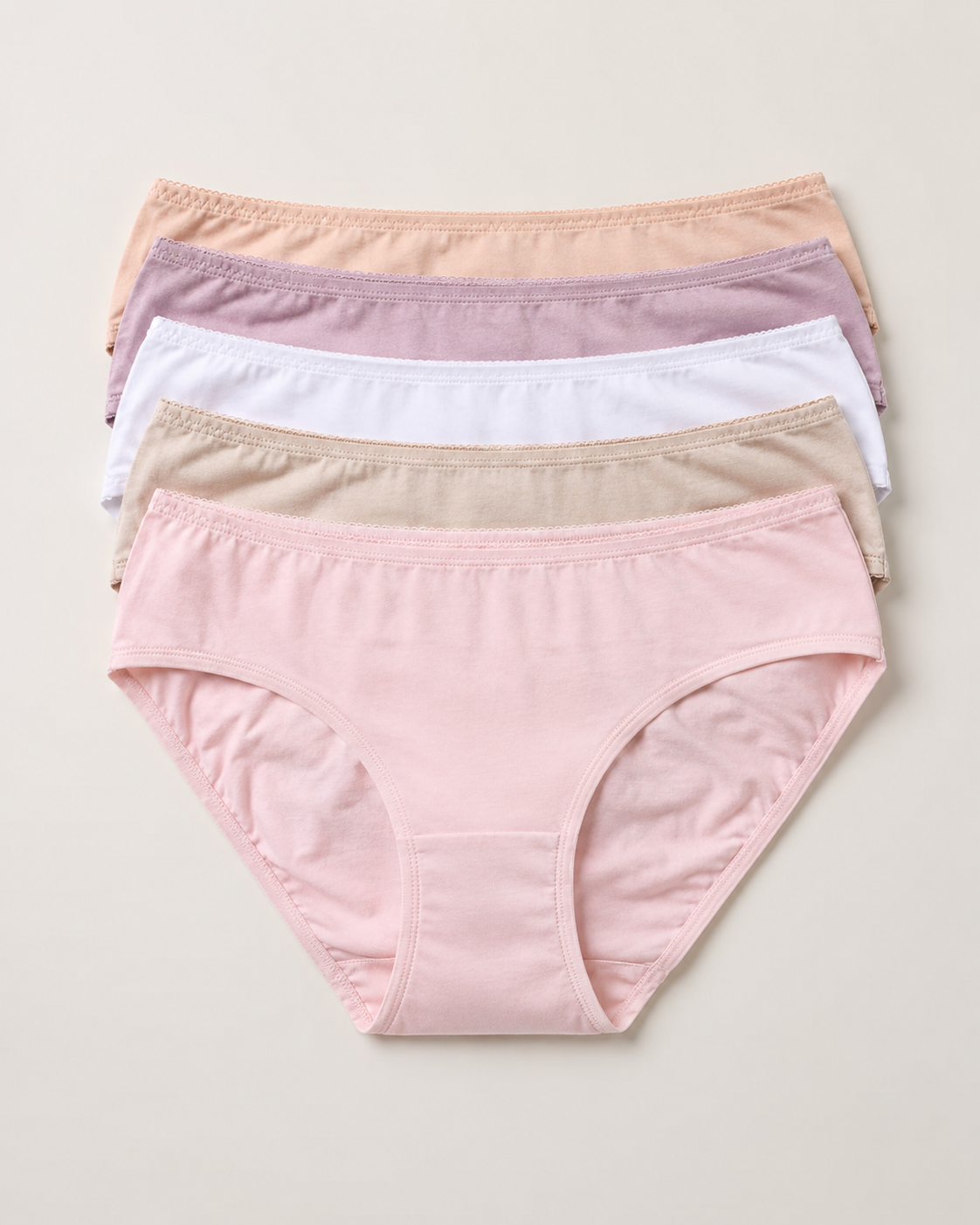 Pure cotton everyday panties manufactured by NuedWears wholesale supplier
